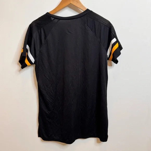NHL Black and Yellow Women's Pittsburgh Penguins Jersey Top - Picture 2 of 3